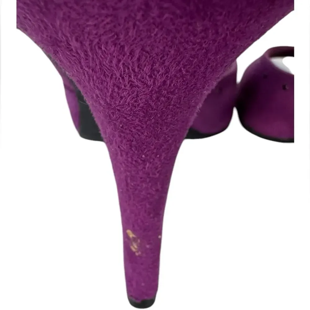 Christian Siriano Purple Stud Open Toe Women’s heels Size 7.5